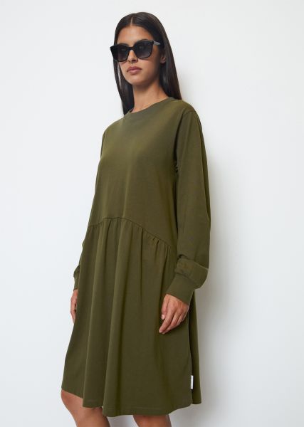 Vestido De Tejido Jersey De Algodón Ecológico Precio De Coste Vestidos Slate Green Mujer