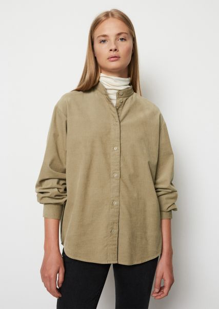 Blusas Blusa De Pana Regular De Algodón Ecológico Conveniencia Mujer Pumice Stone