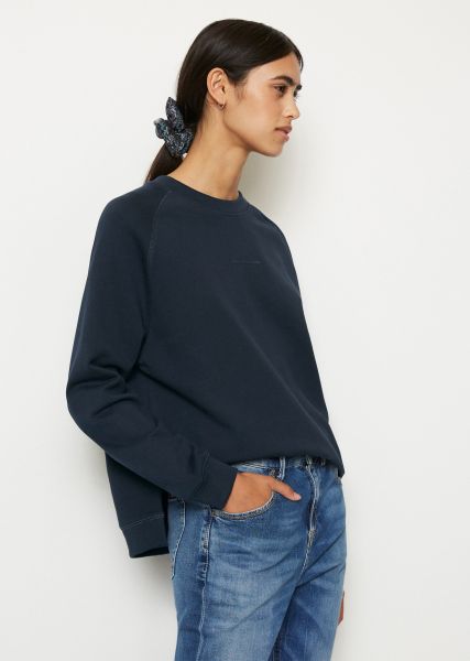 Descuento Mujer Navy Teal Sudaderas Sweatshirt Made Of Organic Cotton Fabric