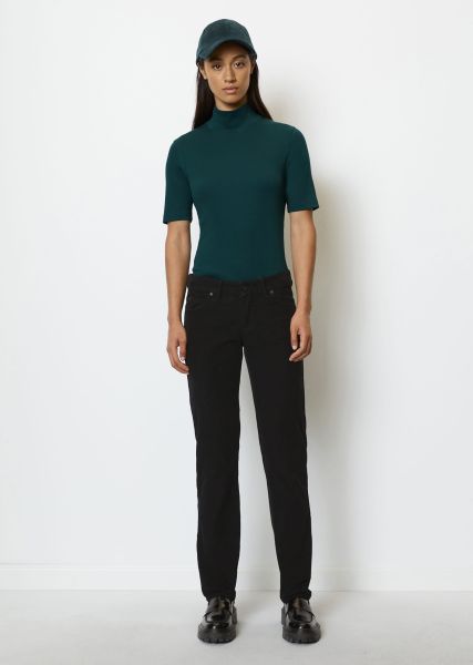 Pantalones Black Mujer Pantalón De Pana Modelo Alby Straight Algodón Ecológico Con Componente Elástico Comercio
