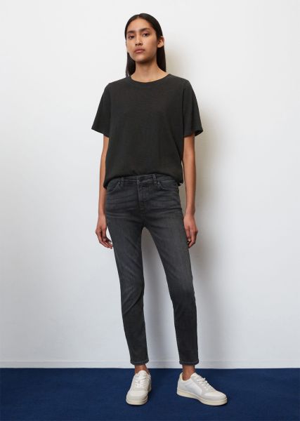 Mujer Comprar Vaqueros Multi/Mid Grey Jeans Modell Kaj Skinny Cropped De Mezcla De Algodón Orgánico