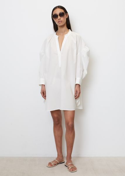 White Moda De Baño Recomendado Túnica Oversize Estilo Loungewear De Popelina De Algodón Ecológico Mujer