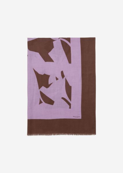 Mujer Bufandas Multi/Wild Lilac Pañuelo Estampado Hecha De Lenzing™ Ecovero™. Precio Al Por Mayor