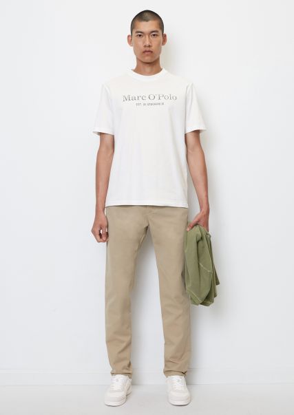 Logo T-Shirt, Regular Fit De Algodón Ecológico Camisetas Estándar White Hombre