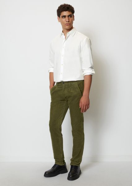 Mejor Precio Asher Green Pantalones Hombre Pantalón De Pana Modelo Stig Jogger Mezcla De Algodón Ecológico
