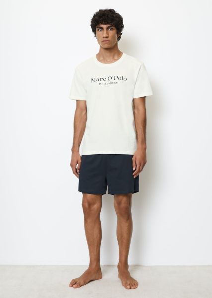 Personalización Hombre White Camiseta Estilo Loungewear Algodón Ecológico Homewear