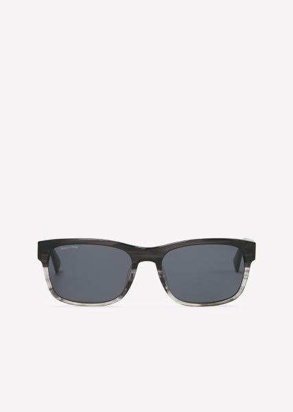 Precio De Liquidación Gray Gafas De Sol Para Hombre Im Lässigen Nerd-Look Gafas De Sol Hombre