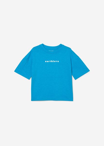 Conveniencia Camiseta Teens-Girls Estampado Grande En La Espalda Junior Turquoise Girls